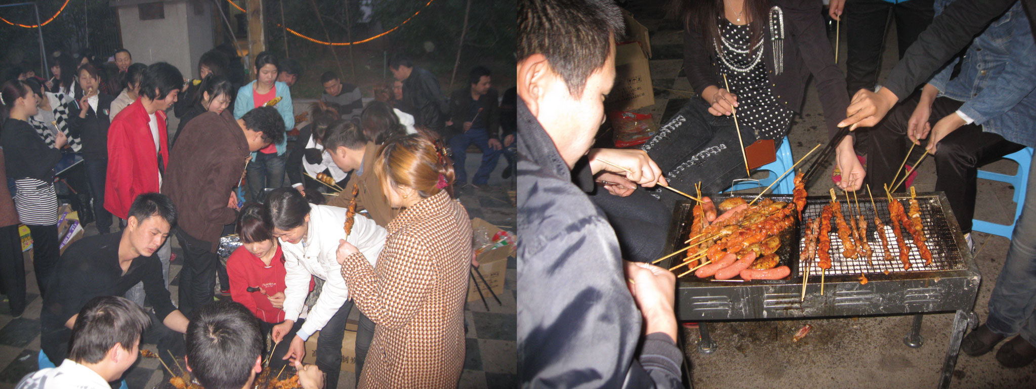 自己動手，豐衣足食，大家都（dōu）來（lái）烤咯